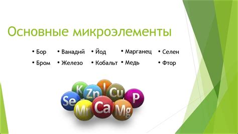 Богатое содержание микроэлементов