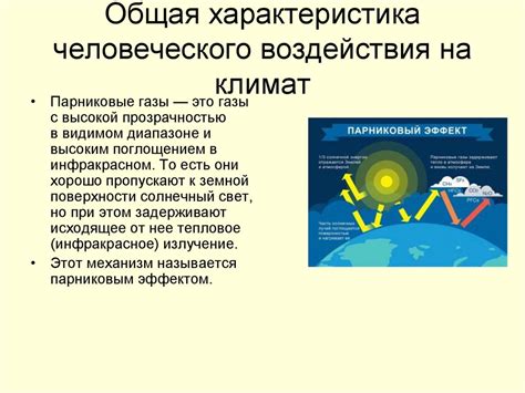Воздействие климатических факторов