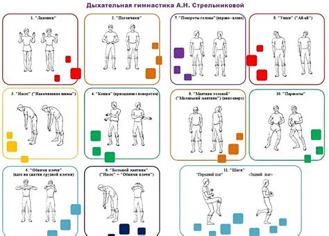Дыхательные упражнения: