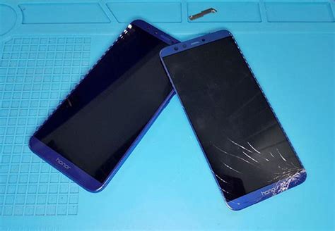 Как происходит замена стекла на Honor 8C