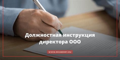 Как разработать эффективную должностную инструкцию для генерального директора