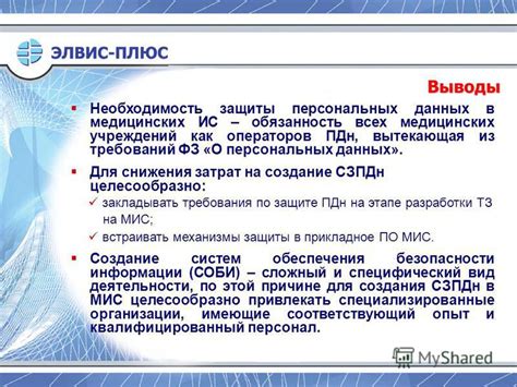 Необходимость защиты персональных данных