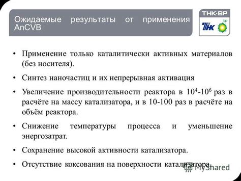 Ожидаемые результаты от применения кислотных дисков