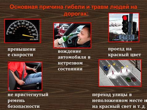 Основная причина аварий и травм