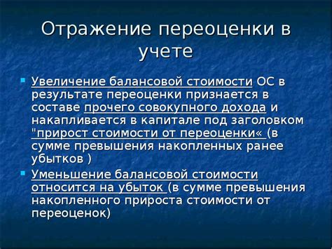 Отражение переоценки