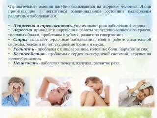 Отрицательные эмоции и беспокойство