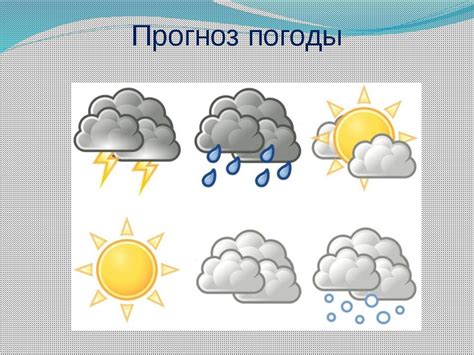 Погодные условия для наблюдения