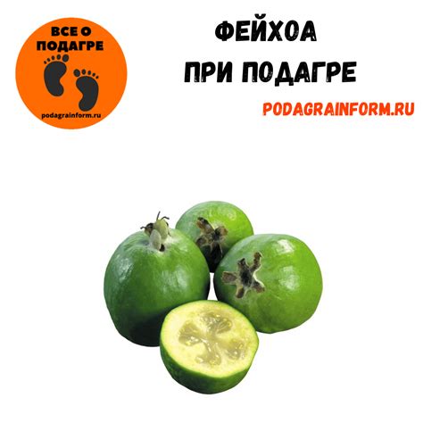 Преимущества употребления фейхоа при подагре: