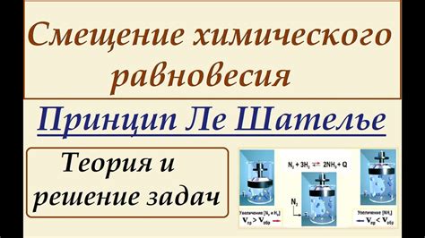 Применение принципа Ле Шателье для смещения равновесия