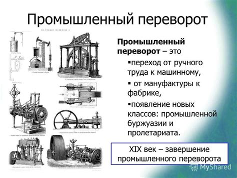 Промышленная революция: переход к индустриализации и появление новых производственных технологий