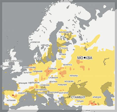 Распространение аллергенов