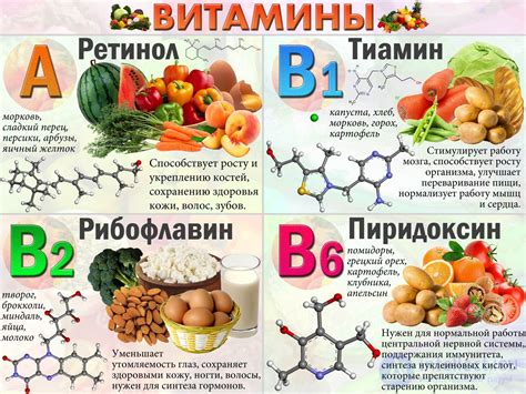Роли витаминов и минералов при восстановлении