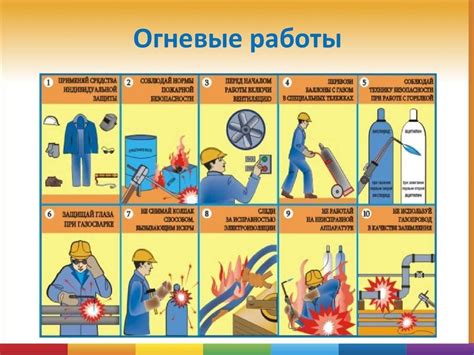 Руководство по выбору времени для проведения огневых работ
