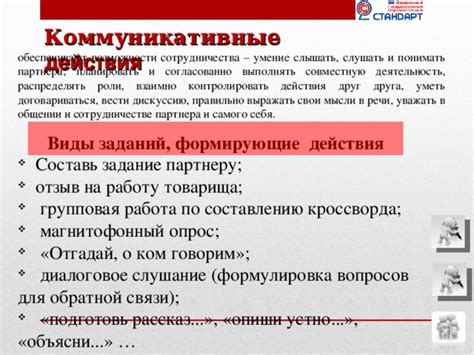 Умение слушать и понимать партнера
