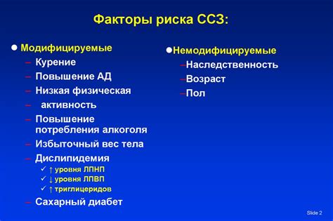 Факторы, влияющие на уровень окраски