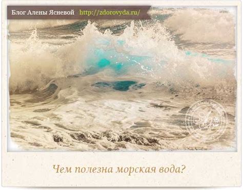 Целительные свойства: морская вода и воздух