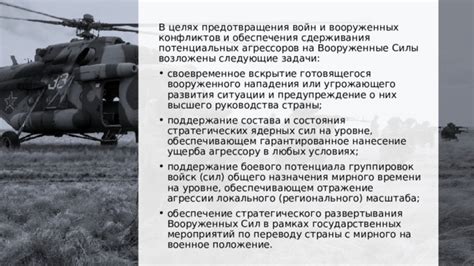 Цель и задачи предварительного боевого развертывания