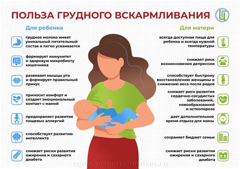 польза грудного вскармливания