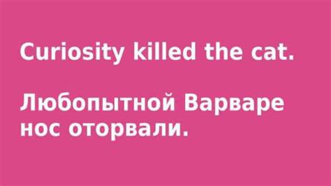 Аналоги выражения в русском языке