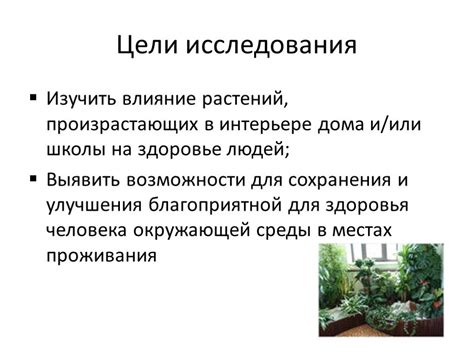 Влияние растений на микроклимат