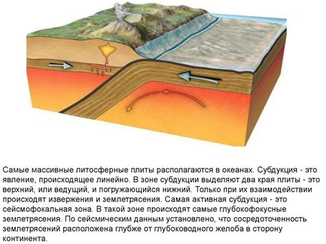 Геологические процессы и их связь с литосферой