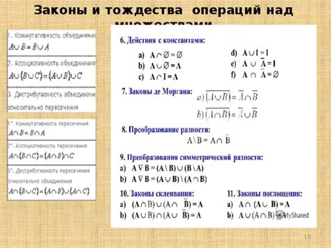 Для обозначения операций над множествами