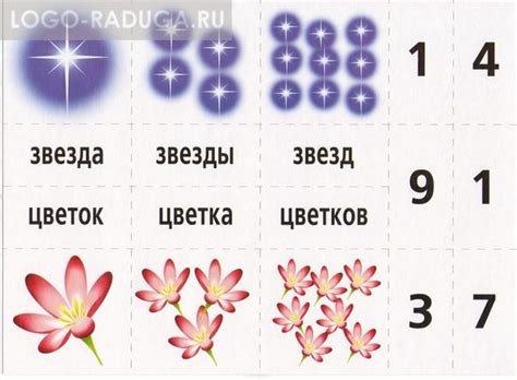 Звездочки после слова и числа