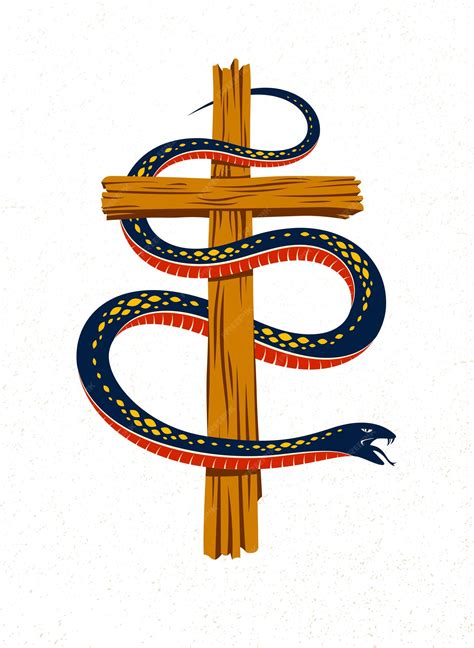 Змея, обвивающая крест, в искусстве и символике