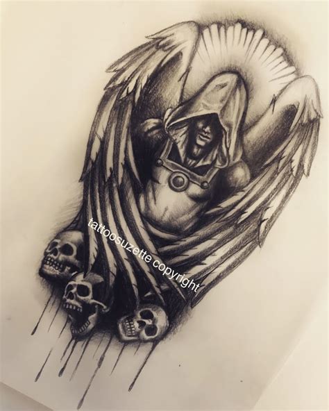 Значение татуировки ангела смерти