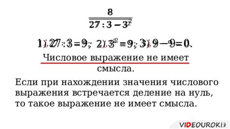 Когда выражение не имеет смысла