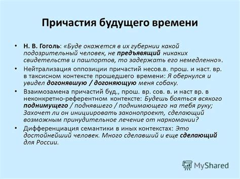 Образование причастия будущего времени