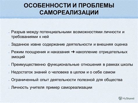 Основные аспекты самовыражения и самореализации
