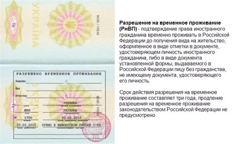 Особенности номера РВП
