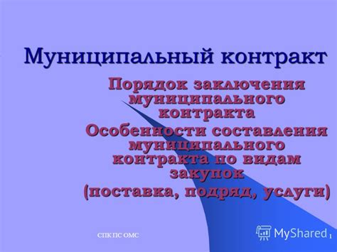 Особенности составления наименования муниципального образования
