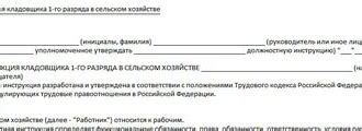 Ответственность кладовщика 3 разряда