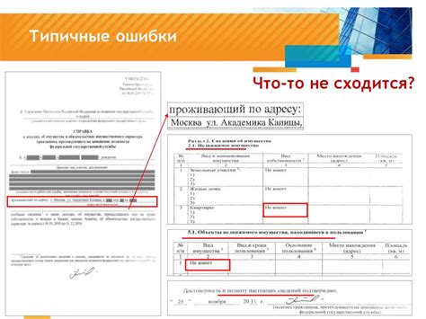 Ошибки в заполнении формы