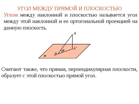 Плоскость и ее определение