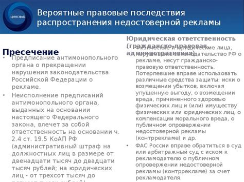 Правовые последствия