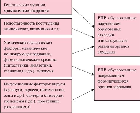 Преимущественные причины развития патологии