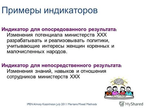 Примеры опосредованного участия