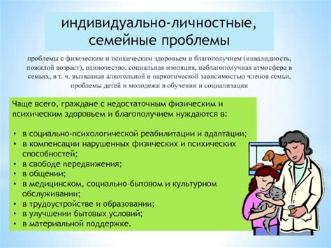 Проблемы с физическим здоровьем