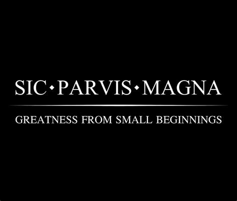 Происхождение фразы "sic parvis magna"