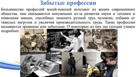 Профессии: основа развития общества