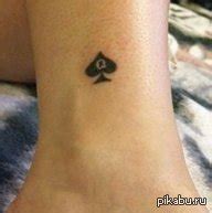 Тату пиковая дама у девушек: модная тенденция