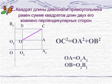Условия существования взаимно перпендикулярных сторон