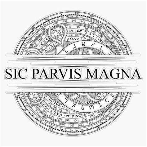 Эволюция фразы "sic parvis magna" во времени