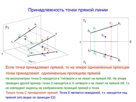  Значение понятия принадлежности точки прямой 